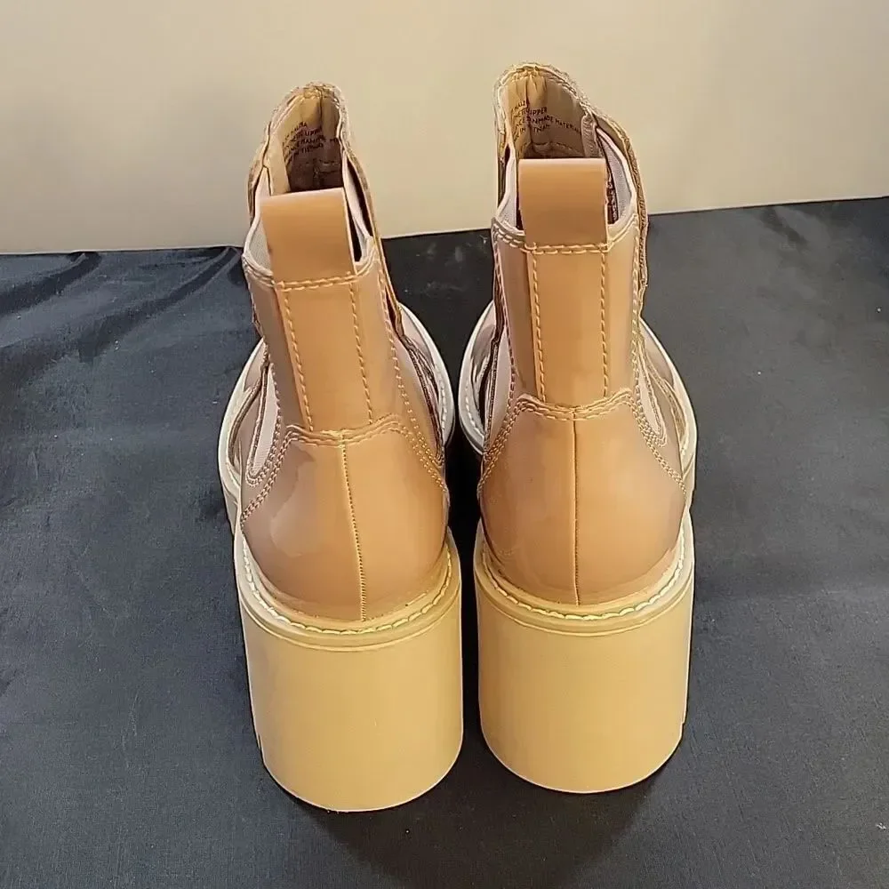 BRAND NEW DOLCE VITA CAFE PATENT HUEY LUG BOOTS